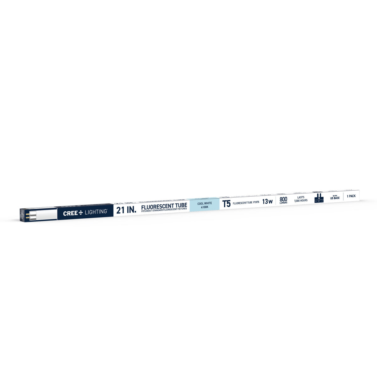 13W 21in T5 Cool White G5 Base Non-Dimmable Linear Fluorescent Light Tube