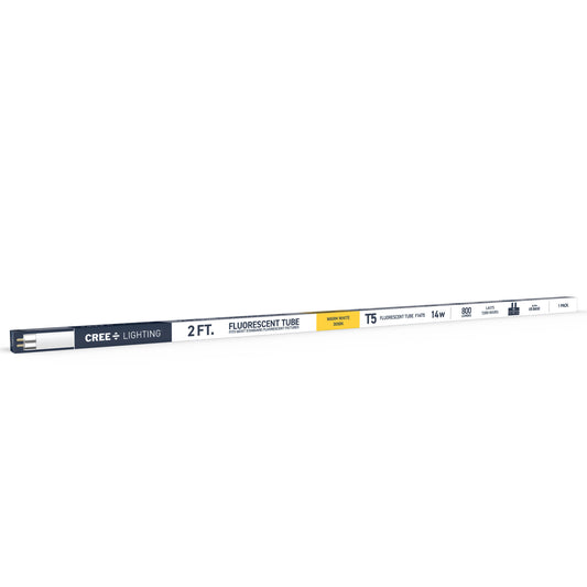 14W 2ft T5 Warm White G5 Base Non-Dimmable Linear Fluorescent Light Tube