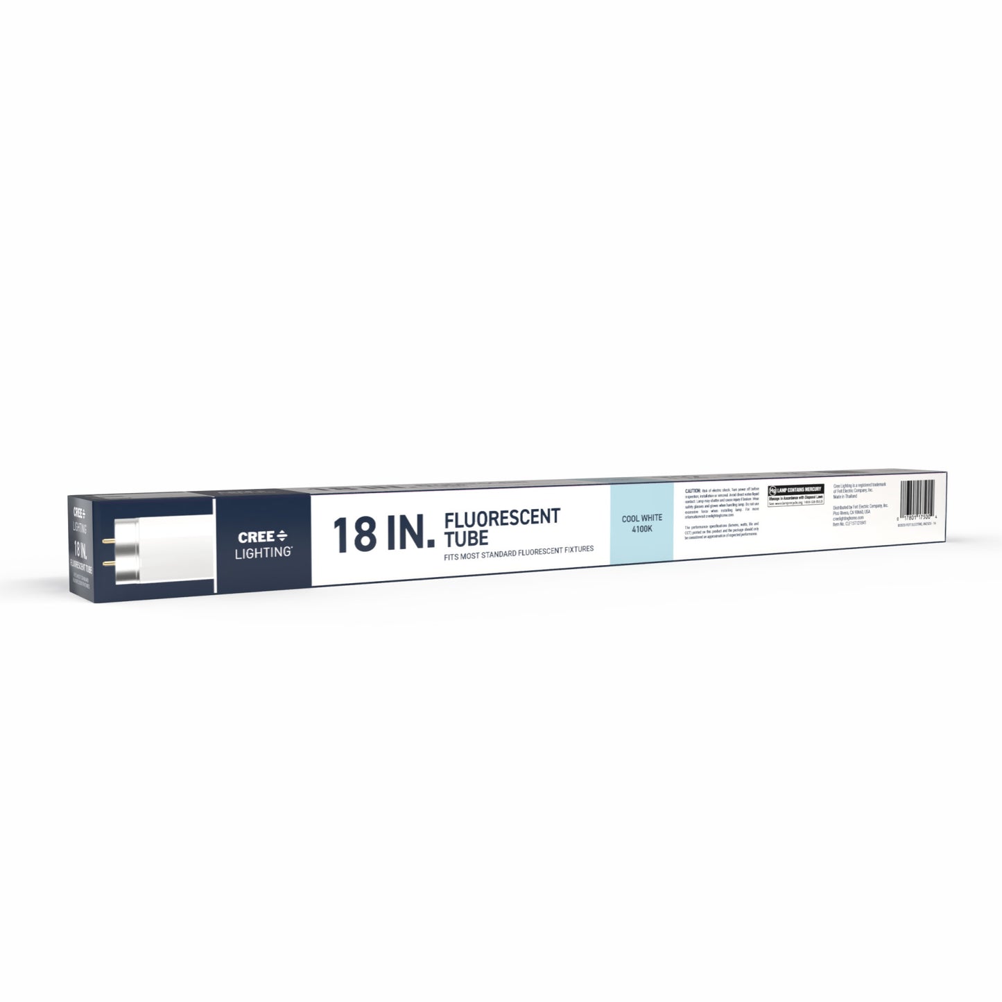 15W 18in T12 Cool White G13 Base Non-Dimmable Linear Fluorescent Light Tube