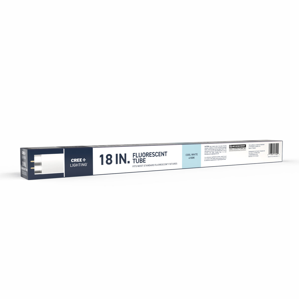 15W 18in T12 Cool White G13 Base Non-Dimmable Linear Fluorescent Light Tube