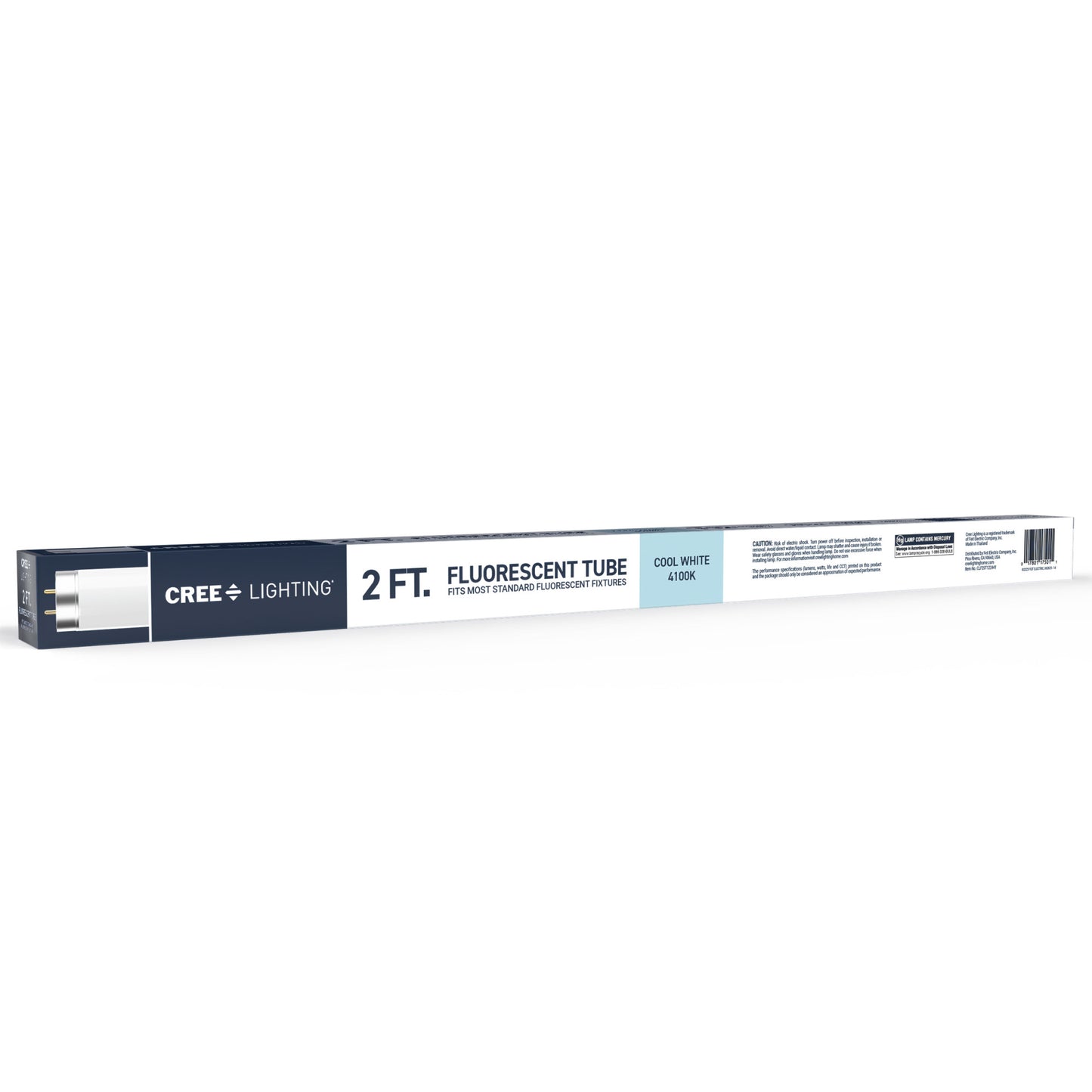 20W 2ft T12 Cool White Bi-Pin G13 Base Non-Dimmable Linear Fluorescent Light Tube