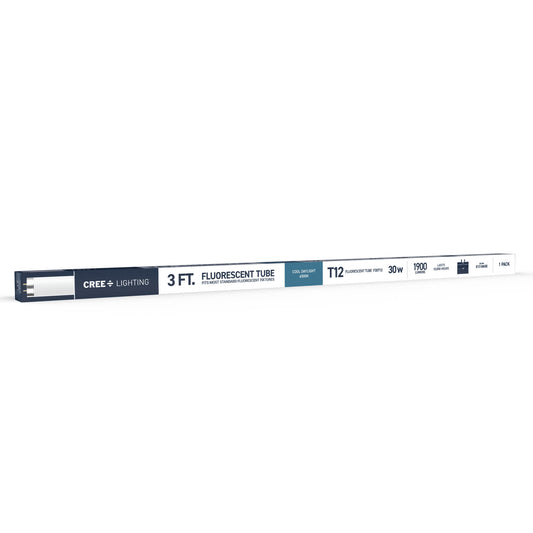 30W 3ft T12 Cool Daylight G13 Base Non-Dimmable Linear Fluorescent Light Tube