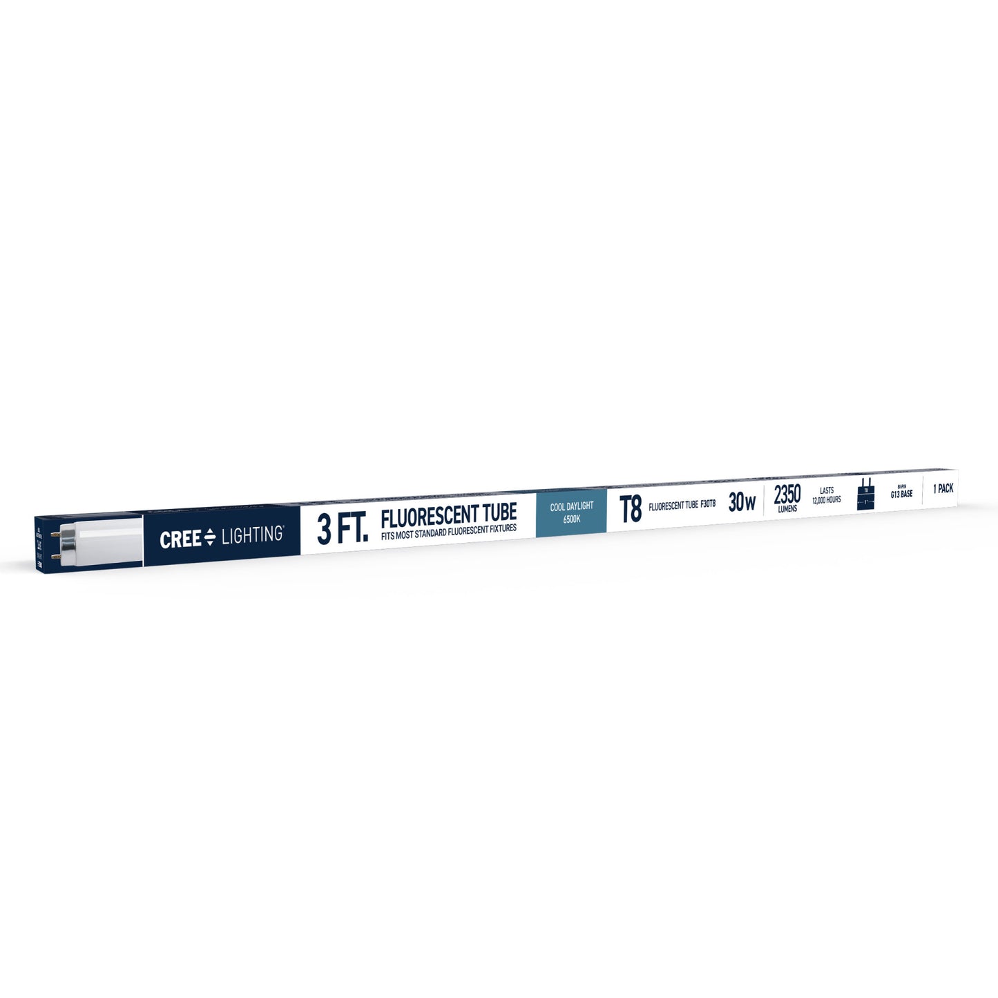 30W 3ft T8 Cool Daylight G13 Base Non-Dimmable Linear Fluorescent Light Tube