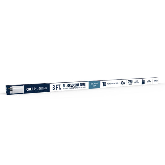30W 3ft T8 Cool Daylight G13 Base Non-Dimmable Linear Fluorescent Light Tube