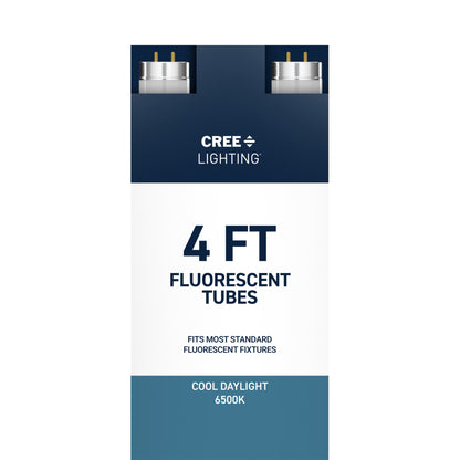 40W 4ft T12 Cool Daylight G13 Base Non-Dimmable Linear Fluorescent Light Tube (2-Pack)