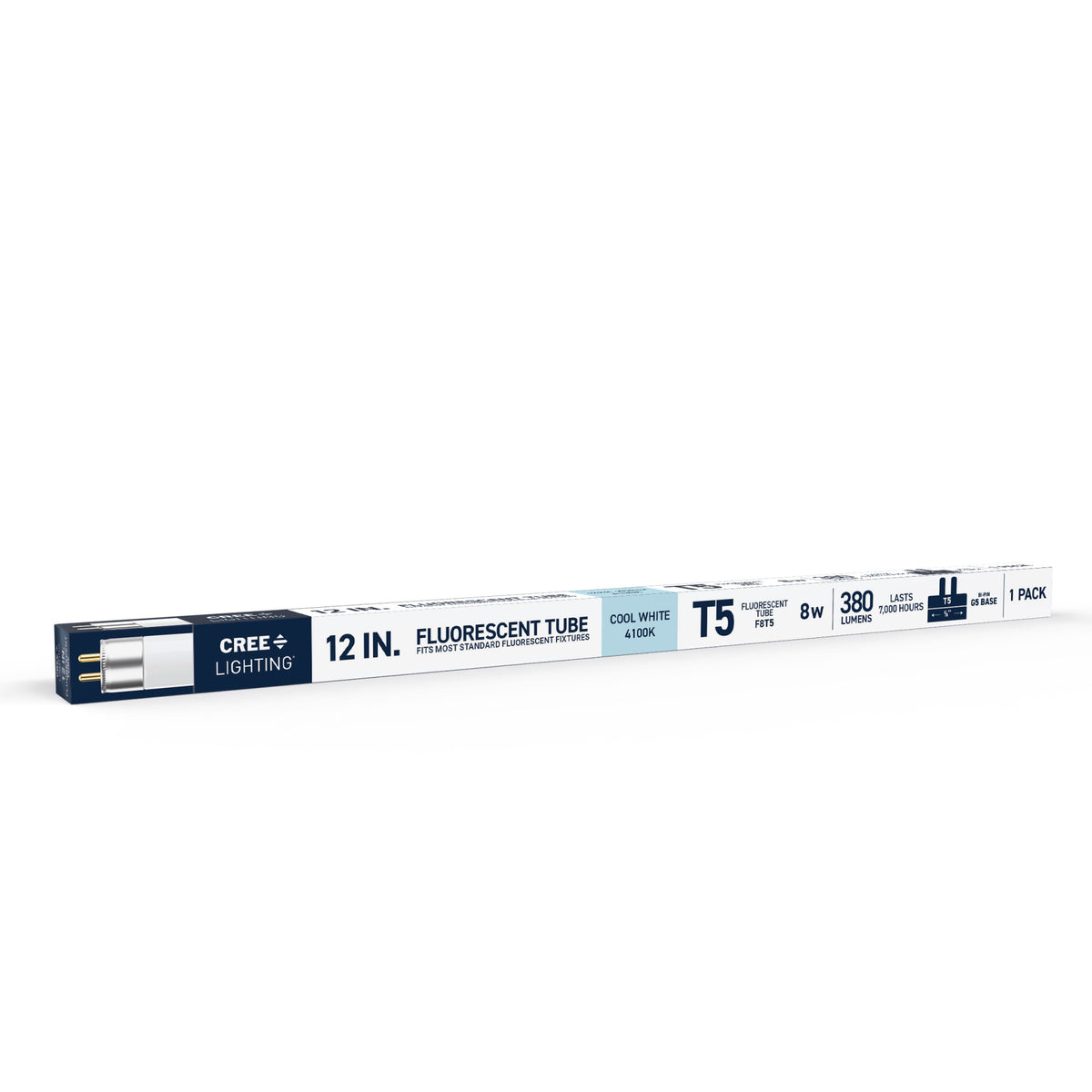 8W 12in T5 Cool White G5 Base Non-Dimmable Linear Fluorescent Light Tube