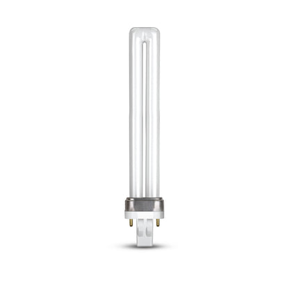 13W Twin Tube PL GX23 Base Soft White Non-Dimmable CFL Light Bulb