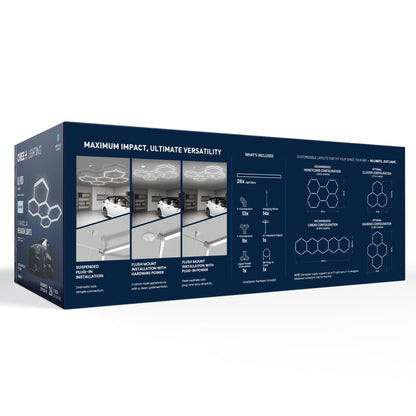 5 Grid Modular Hexagon LED Utility Lights