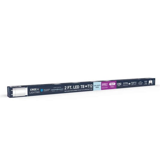 14W 2ft T8/T12 Cool Daylight G13 Base Non-Dimmable LED Linear Light Tube