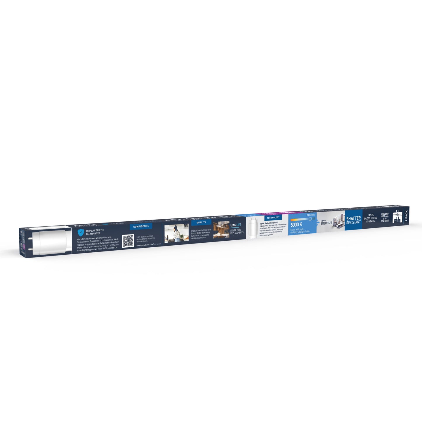 14W 2ft T8/T12 Daylight G13 Base Non-Dimmable LED Linear Light Tube