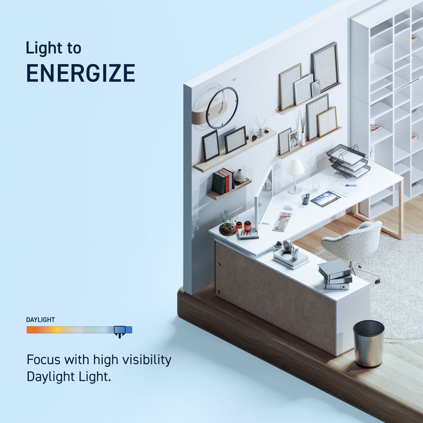 14W 2ft T8/T12 Daylight G13 Base Non-Dimmable LED Linear Light Tube