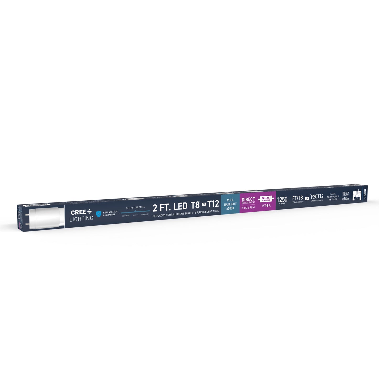 14W 2ft T8/T12 Cool Daylight G13 Base Non-Dimmable LED Linear Light Tube