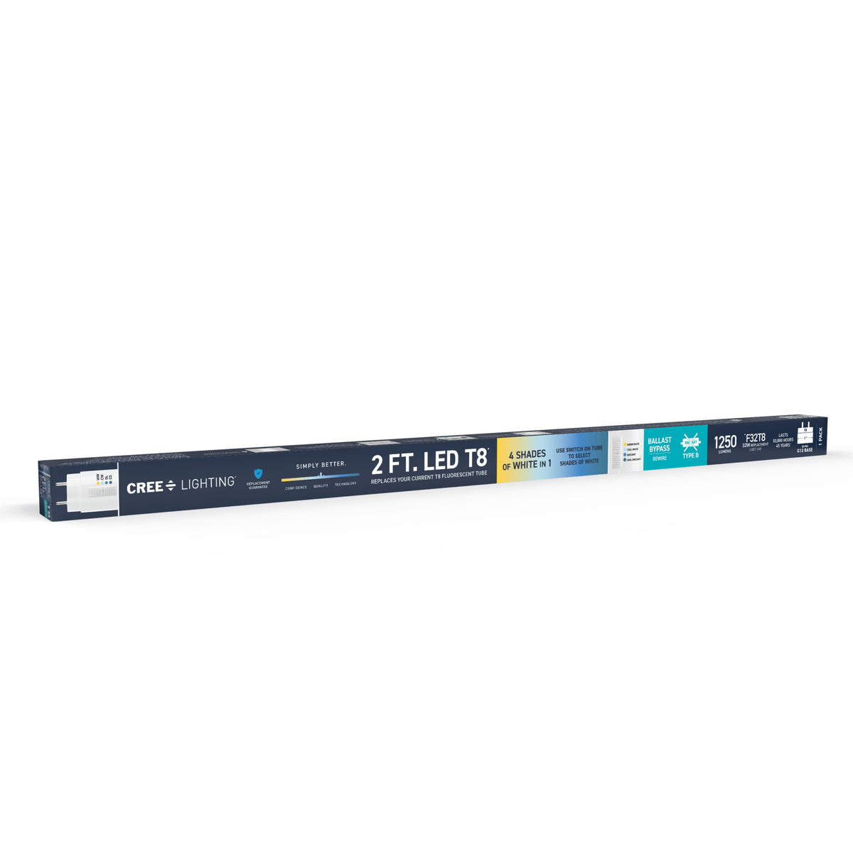 14W 2ft T8 Switchable White G13 Base Non-Dimmable LED U-Bend Light Tube