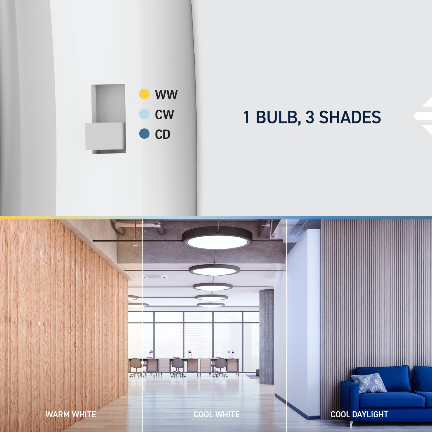 16W 9in T9 Circular Switchable White 4-Pin G10q Base Non-Dimmable LED Light Tube