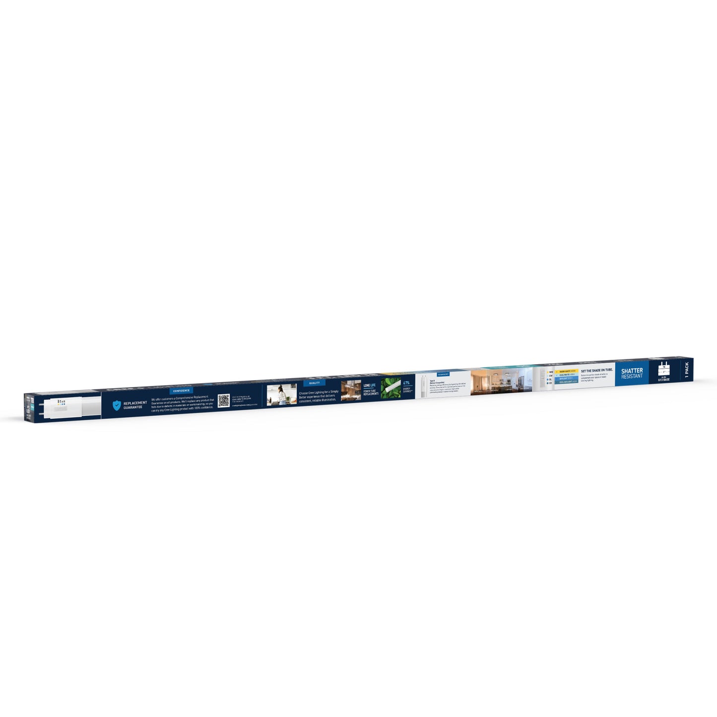 16W 3ft T8 Switchable White G13 Base Non-Dimmable LED Linear Light Tube