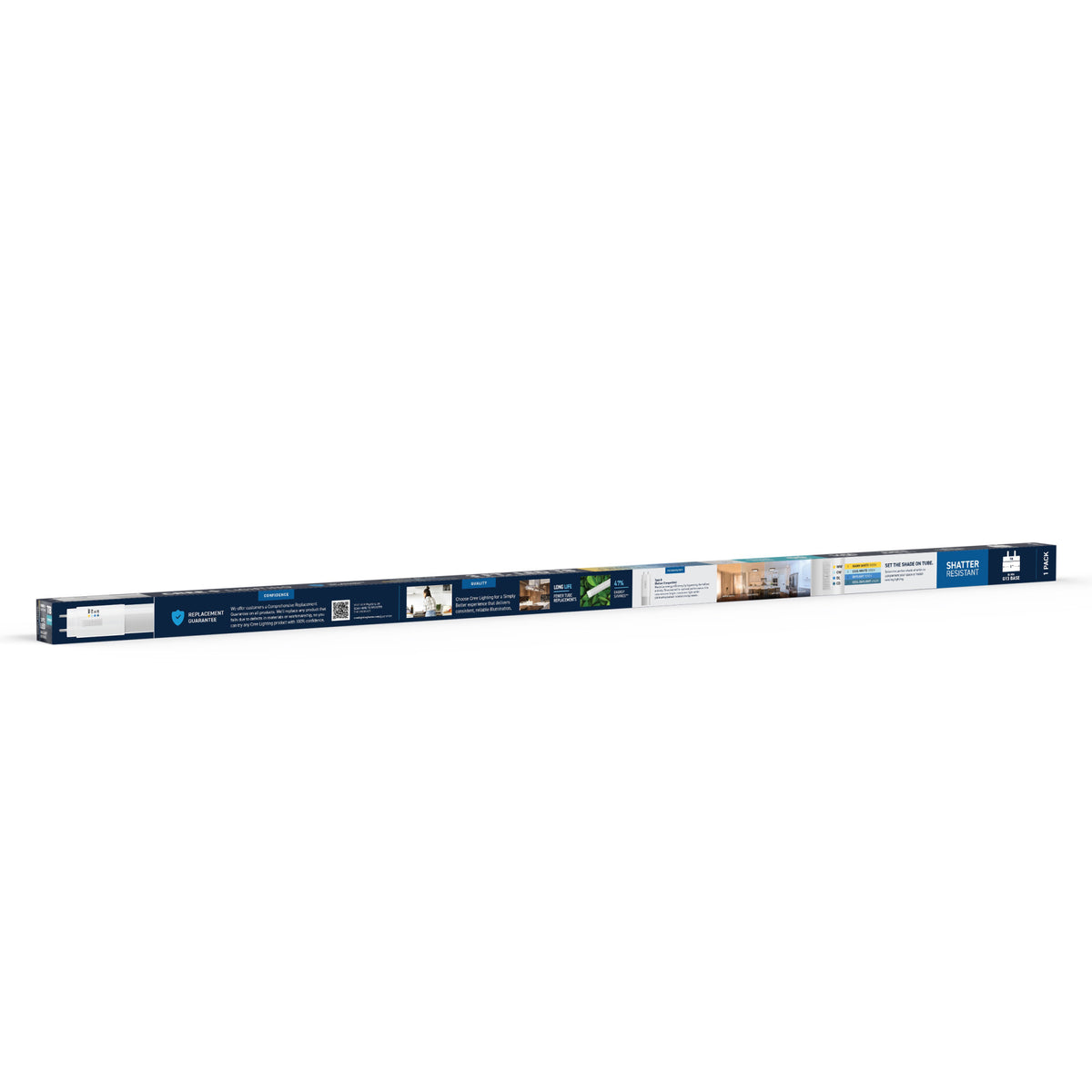 16W 3ft T8 Switchable White G13 Base Non-Dimmable LED Linear Light Tube