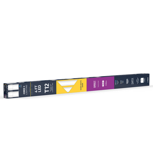 20W 4ft T12 Low Blue Warm White G13 Base Non-Dimmable LED Linear Light Tube (2-Pack)