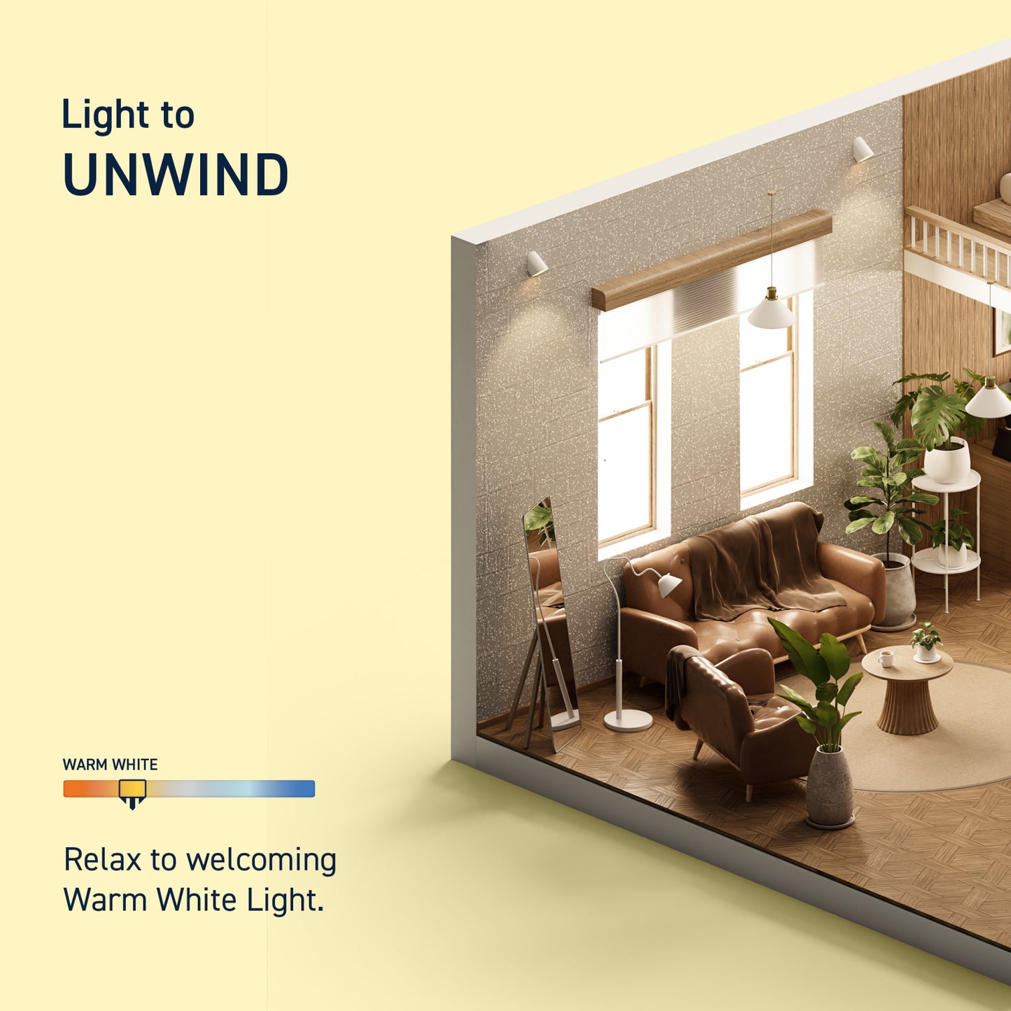 20W 4ft T12 Low Blue Warm White G13 Base Non-Dimmable LED Linear Light Tube (2-Pack)