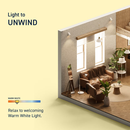 20W 4ft T12 Low Blue Warm White G13 Base Non-Dimmable LED Linear Light Tube (2-Pack)