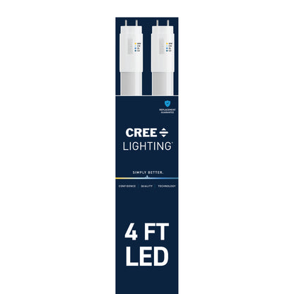 18W 4ft T8 Switchable White G13 Base Non-Dimmable LED Linear Light Tube (2-Pack)