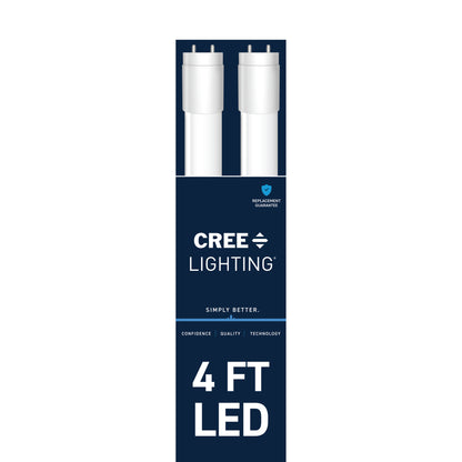 18W 4ft T8 Daylight G13 Base Non-Dimmable LED Linear Light Tube (2 Pack)