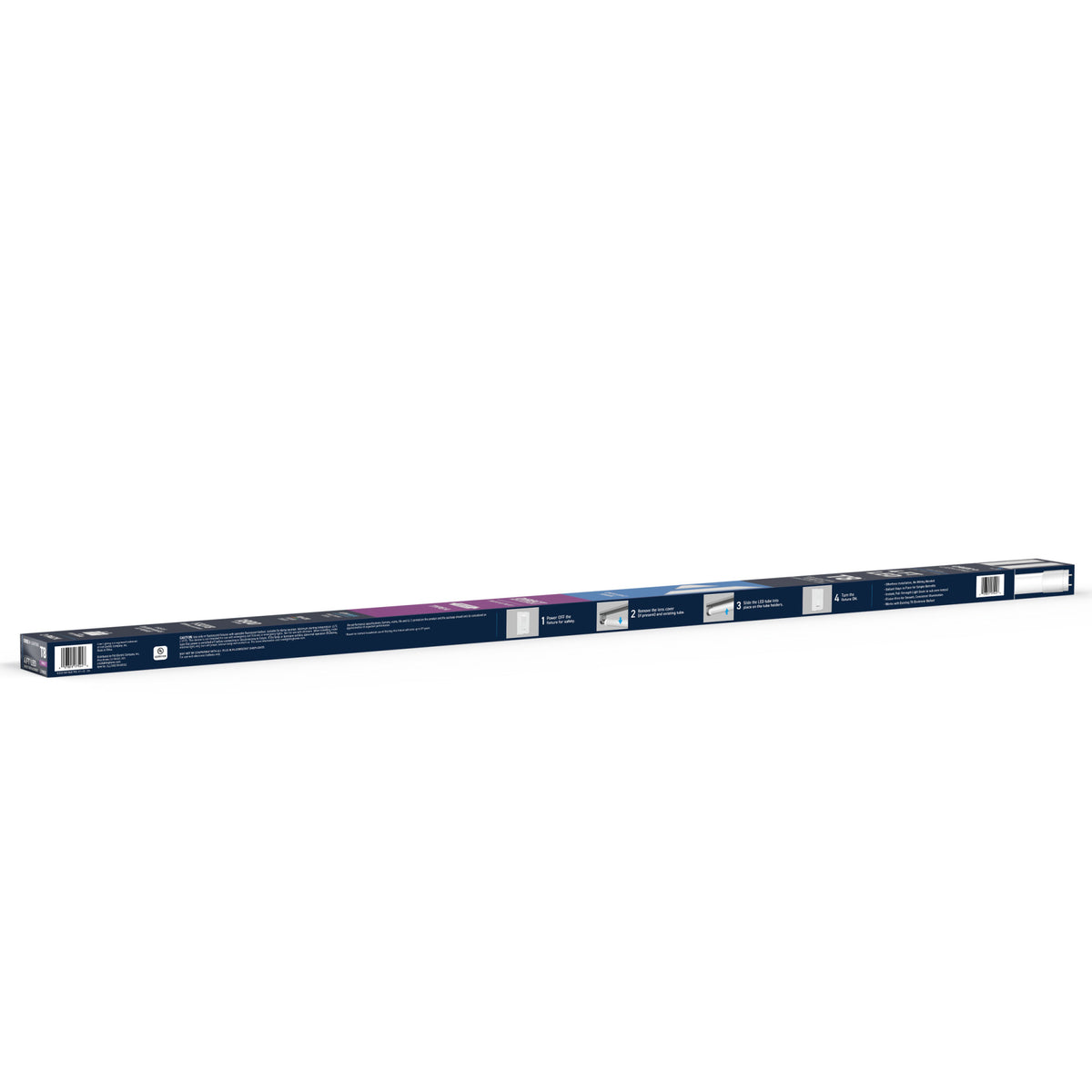 18W 4ft T8 Daylight G13 Base Non-Dimmable LED Linear Light Tube (2 Pack)