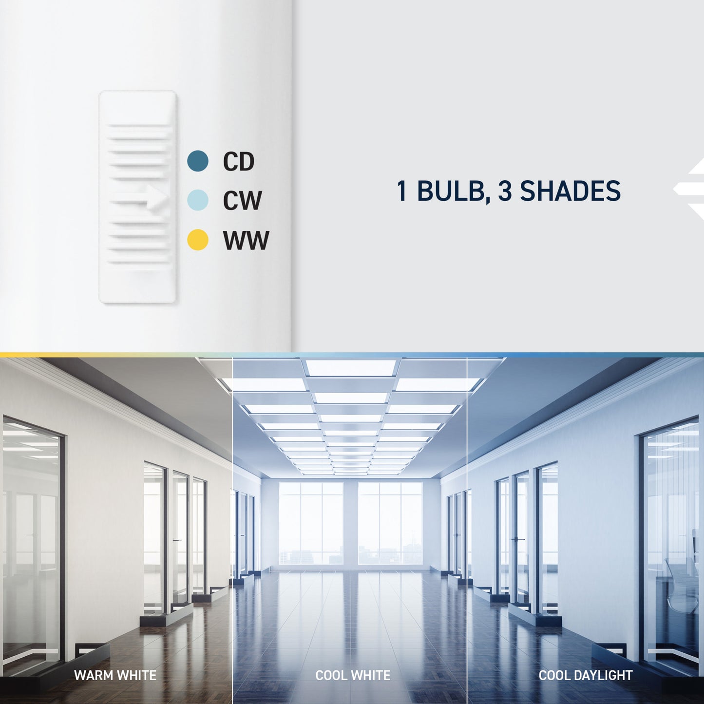15W 2ft T8 Switchable White G13 Base Non-Dimmable LED U-Bend Light Tube