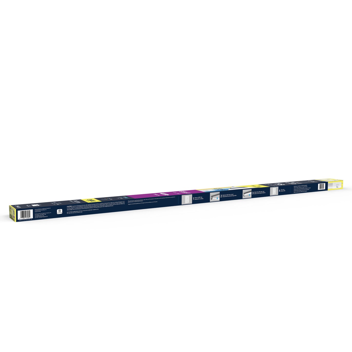 32W 4ft T8 Switchable White G13 Base Non-Dimmable LED Linear Light Tube (2 Pack)