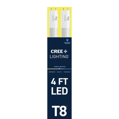 32W 4ft T8 Switchable White G13 Base Non-Dimmable LED Linear Light Tube (2 Pack)