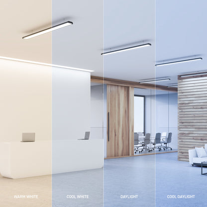 32W 4ft T8 Switchable White G13 Base Non-Dimmable LED Linear Light Tube (2 Pack)