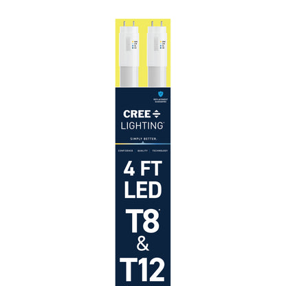 32W 4ft T8 Switchable White G13 Base Non-Dimmable LED Linear Light Tube (2 Pack)