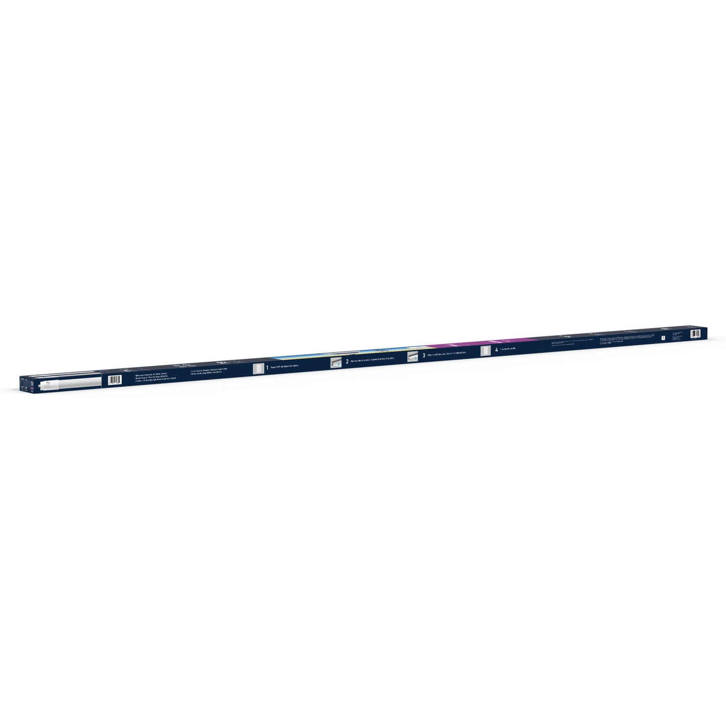 40W 8ft T8 Switchable White FA8 Base Non-Dimmable LED Linear Light Tube (2 Pack)