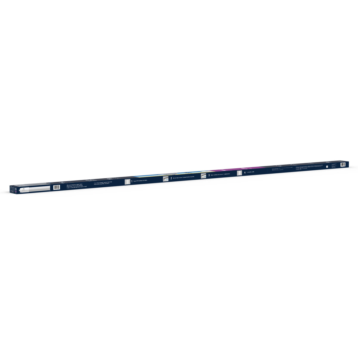 40W 8ft T8 Switchable White FA8 Base Non-Dimmable LED Linear Light Tube (2 Pack)