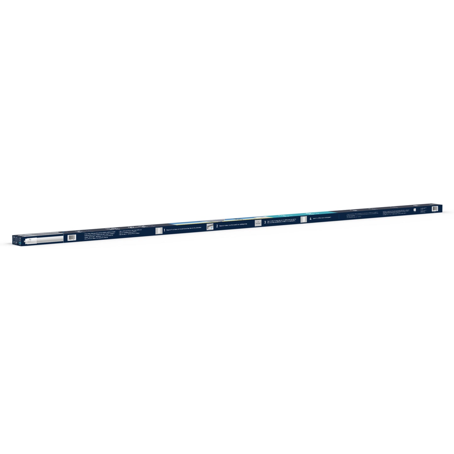 40W 8ft T8 Switchable White FA8 Base Non-Dimmable LED Linear Light Tube (2 Pack)