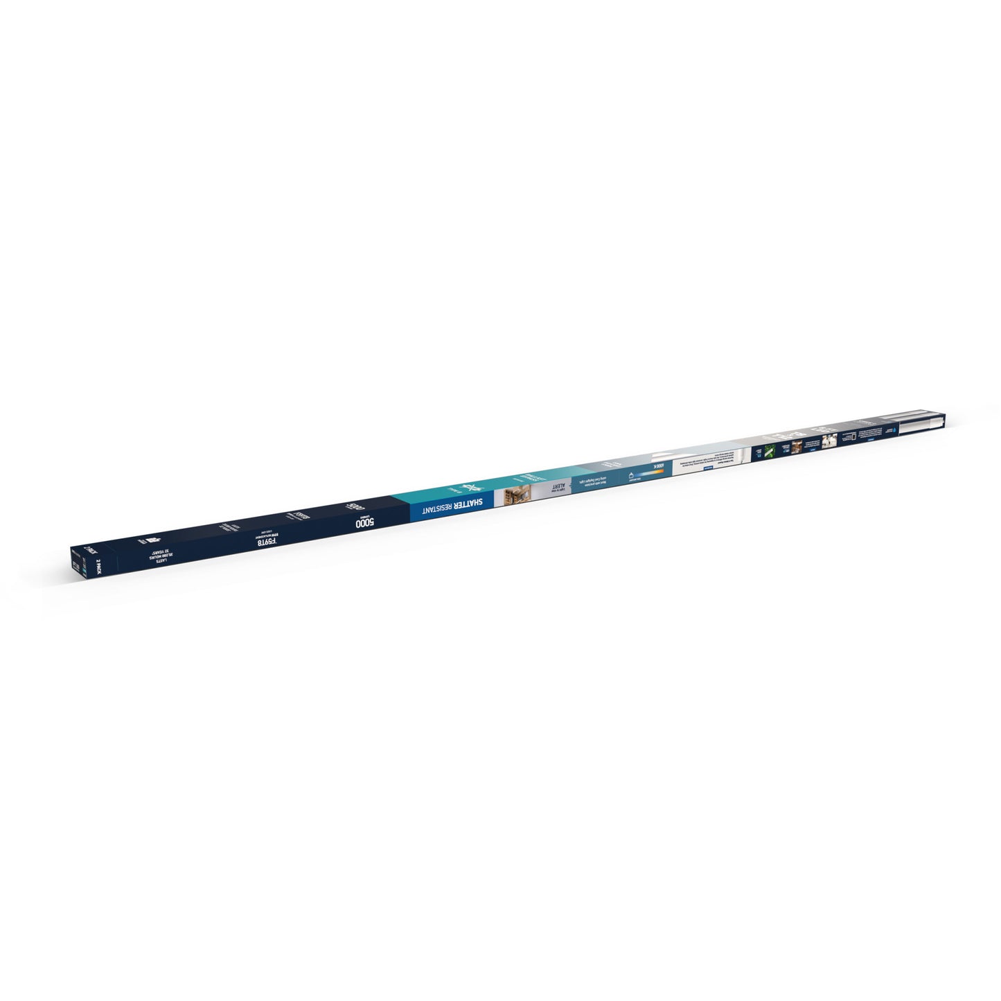 40W 8ft T8 Cool Daylight FA8 Base Non-Dimmable LED Linear Light Tube (2 Pack)