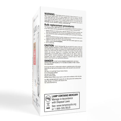 150W ED17 E26 Medium Base Warm Light Clear High Pressure Sodium HID Light Bulb