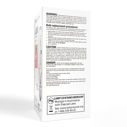 50W ED17 E26 Medium Base Warm Light Clear High Pressure Sodium HID Light Bulb