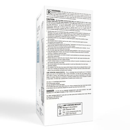 175W ED17 E26 Medium Base Cool White Clear Metal Halide HID Light Bulb