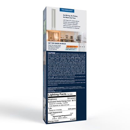 13W Replacement Twin Tube PL GX23 Base 3 Shades LED Light Bulb