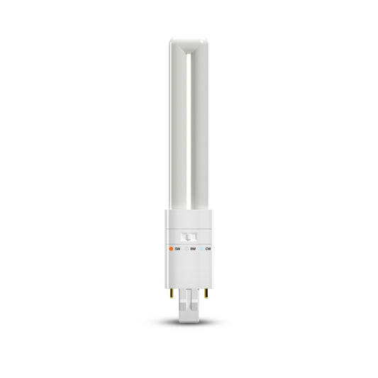 13W Replacement Twin Tube PL GX23 Base 3 Shades LED Light Bulb