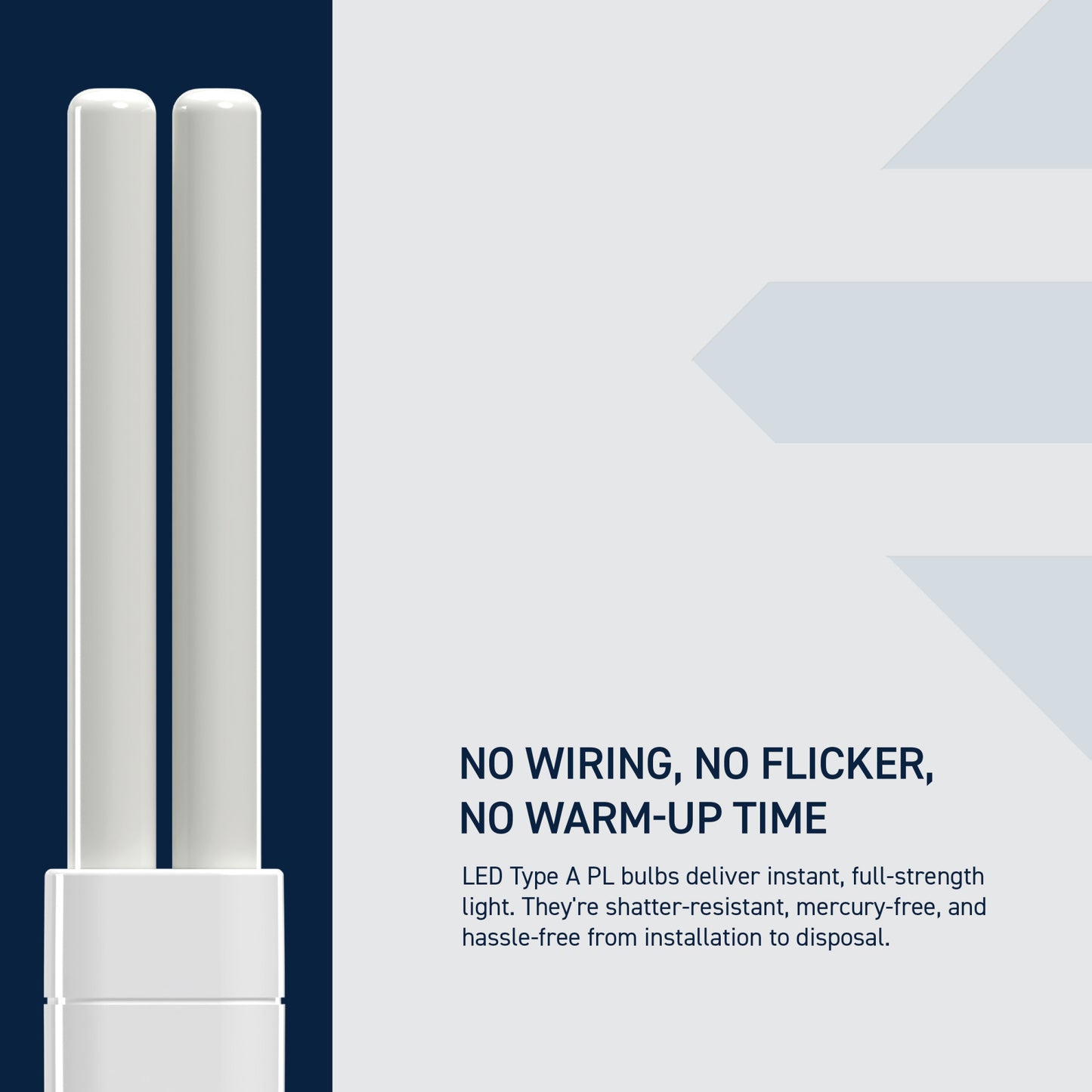 26W Replacement Double Twin Tube PL G24q-3 Base Soft White LED Light Bulb