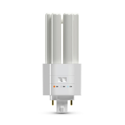 18W Replacement Triple Twin Tube PL GX24q-2 Base 3 Shades LED Light Bulb